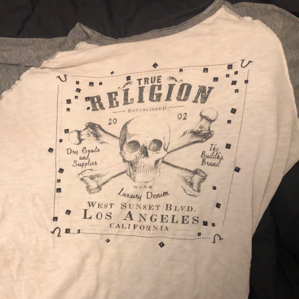 true religion men’s long sleeve tee XL